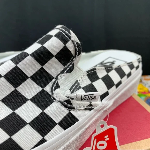 Vans Slip On Mule Checkered Sneakers Womens Various Sizes - Picture 7 of 12